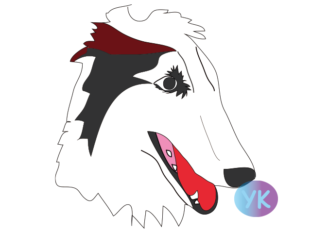 ボルゾイイラスト